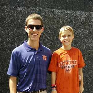 My youngest brother Luke and I during and Auburn Football gameday.